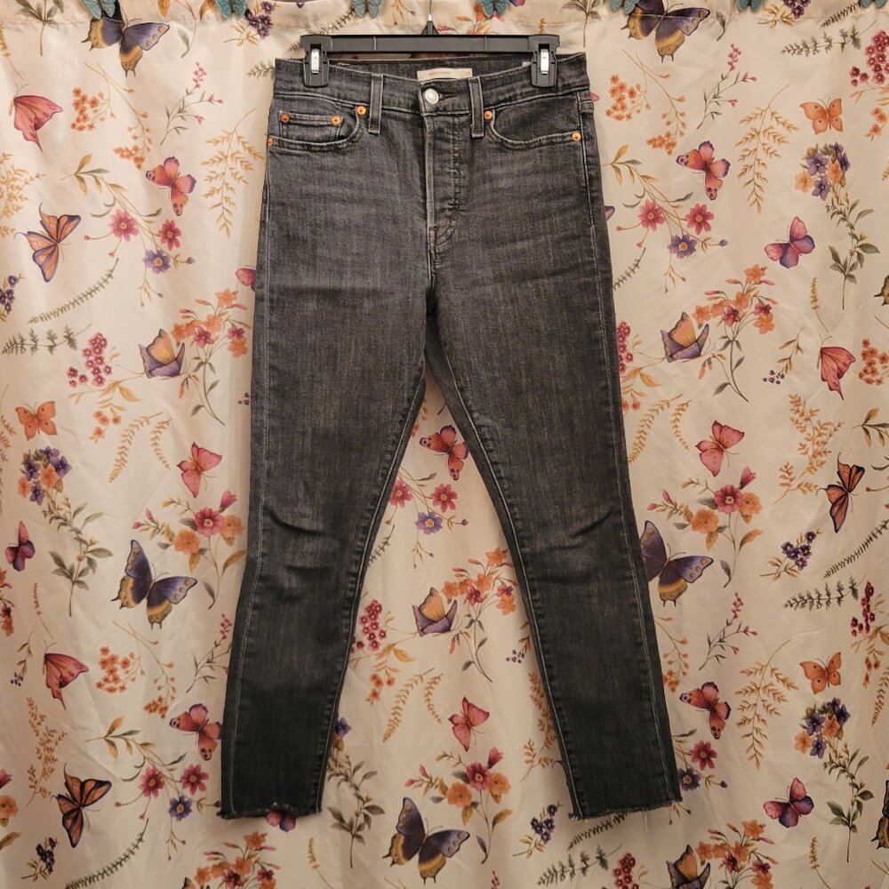 Levis Wedgie Skinny in Washed out Black